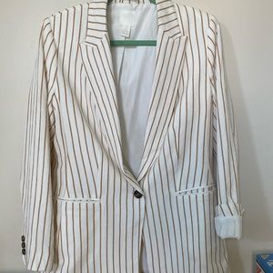 H&M Blazer - Cream & Brown